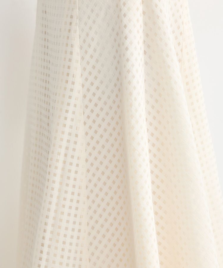 earth music&ecology「シアーチェックスカート」|フレア|