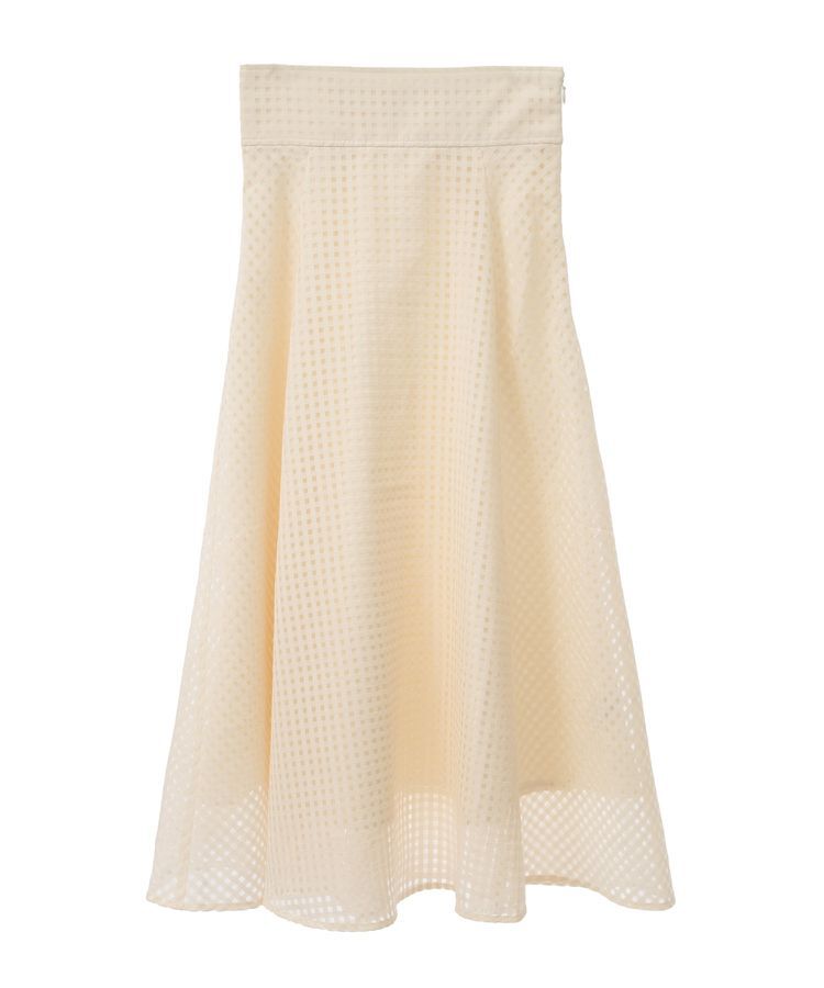 earth music&ecology「シアーチェックスカート」|フレア|