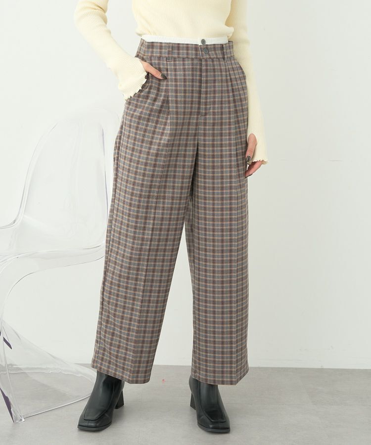 earth music&ecology「ダブルウエストデザインパンツ」|その他|