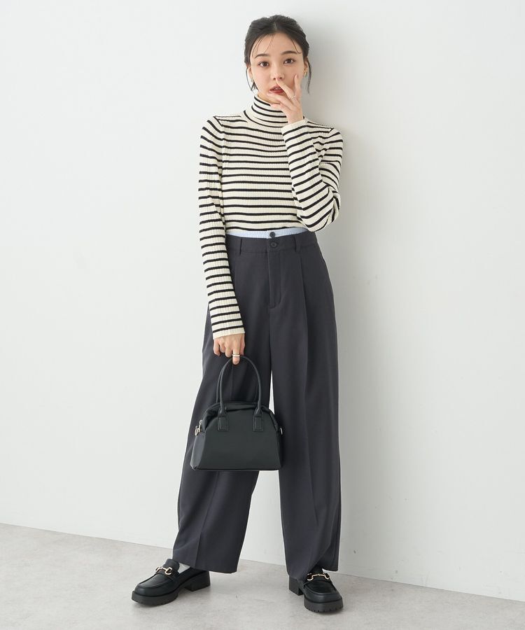 earth music&ecology「ダブルウエストデザインパンツ」|その他|