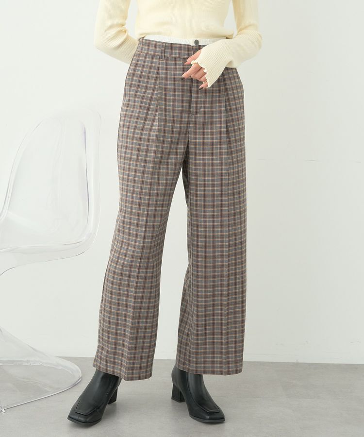 earth music&ecology「ダブルウエストデザインパンツ」|その他|