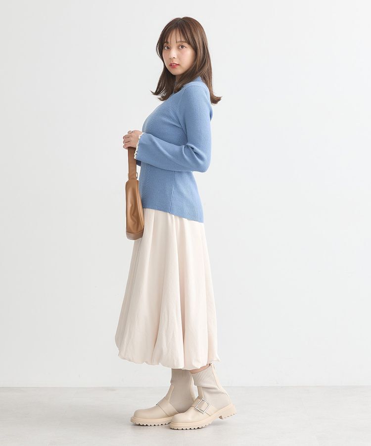 earth music&ecology「ナローケーブルプルオーバー」|ニット・セーター|