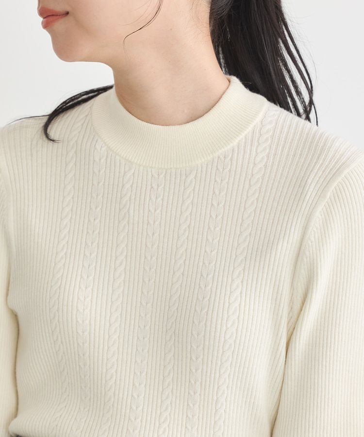 earth music&ecology「ナローケーブルプルオーバー」|ニット・セーター|