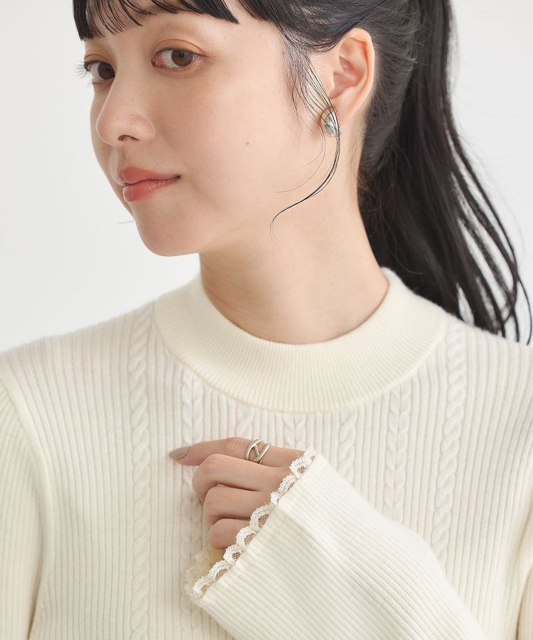 earth music&ecology「ナローケーブルプルオーバー」|ニット・セーター|