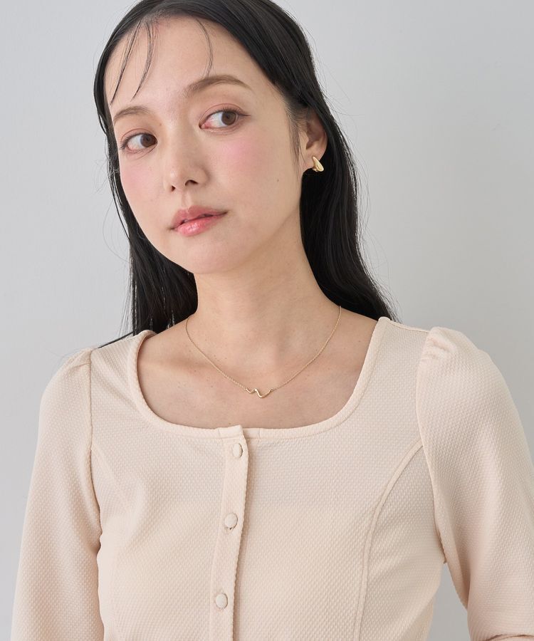 earth music&ecology「パネルライン前開きコンパクトカーディガン」|カーディガン|