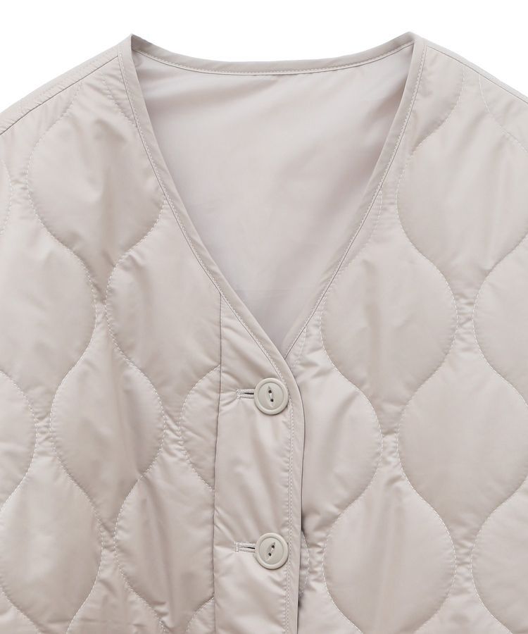 earth music&ecology「キルティングハーフコート」|ブルゾン・スタジャン|