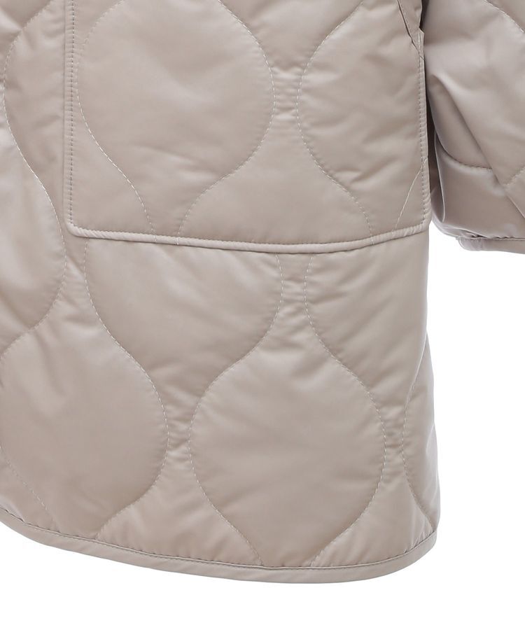 earth music&ecology「キルティングハーフコート」|ブルゾン・スタジャン|