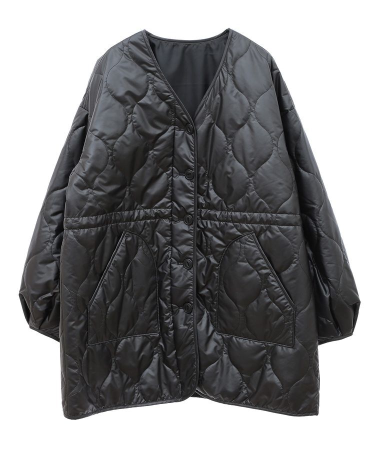 earth music&ecology「キルティングハーフコート」|ブルゾン・スタジャン|