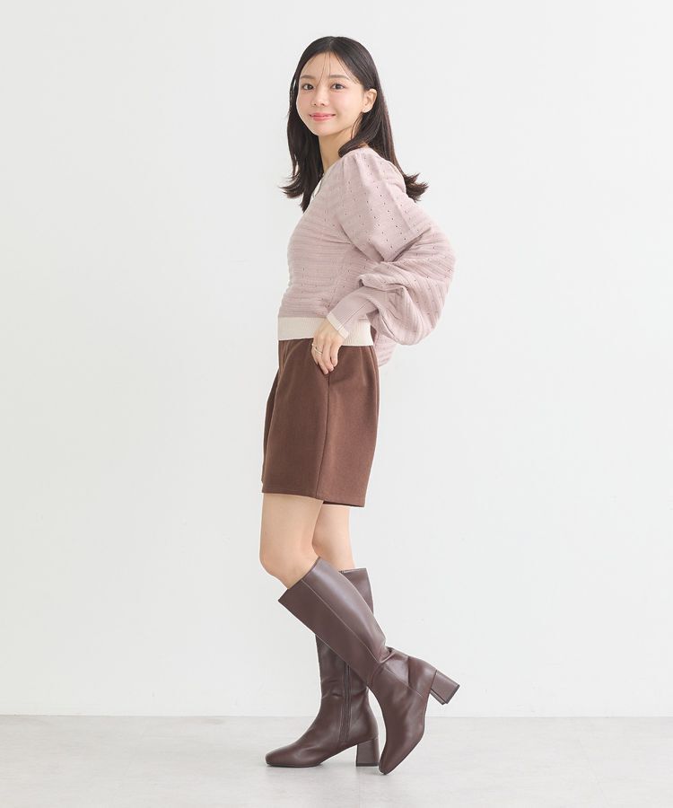 earth music&ecology「配色バックリボンプルオーバー」|ニット・セーター|