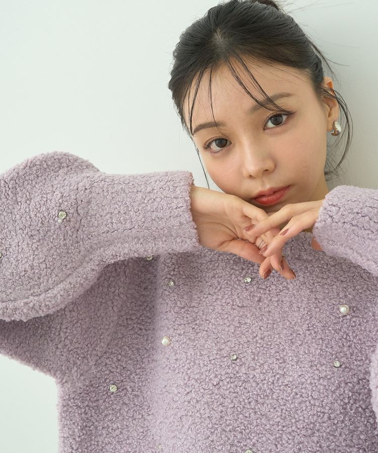 earth music&ecology「ブークレービジュープルオーバー」|ニット・セーター|