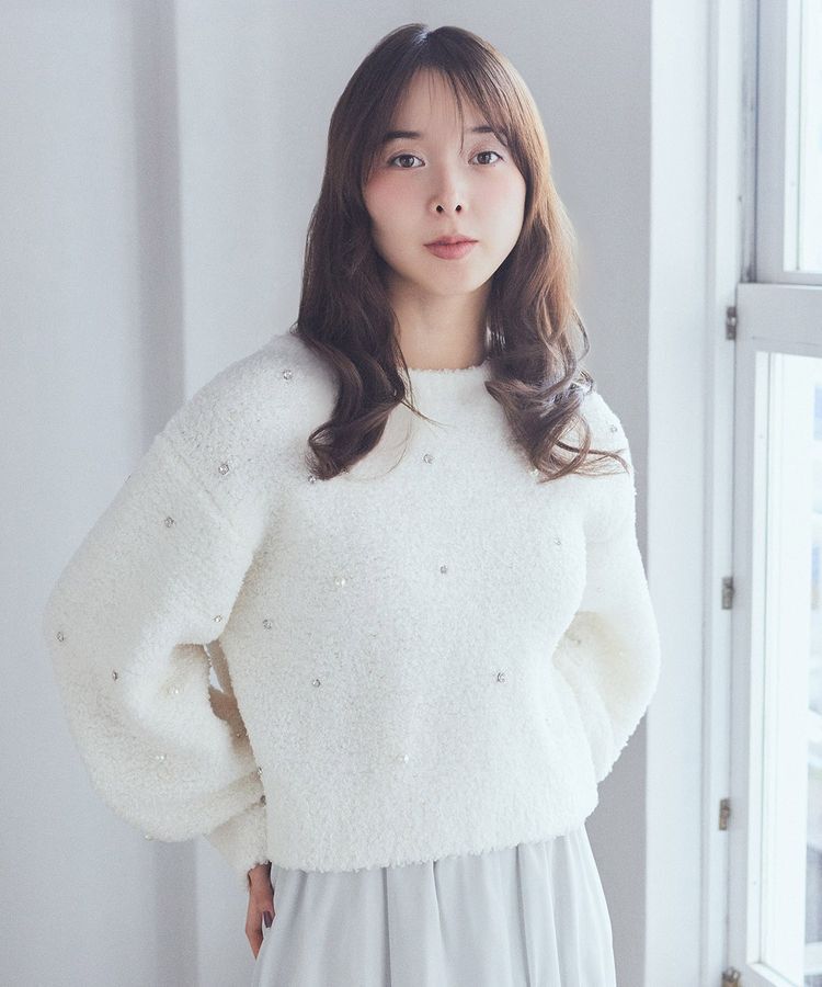 earth music&ecology「ブークレービジュープルオーバー」|ニット・セーター|