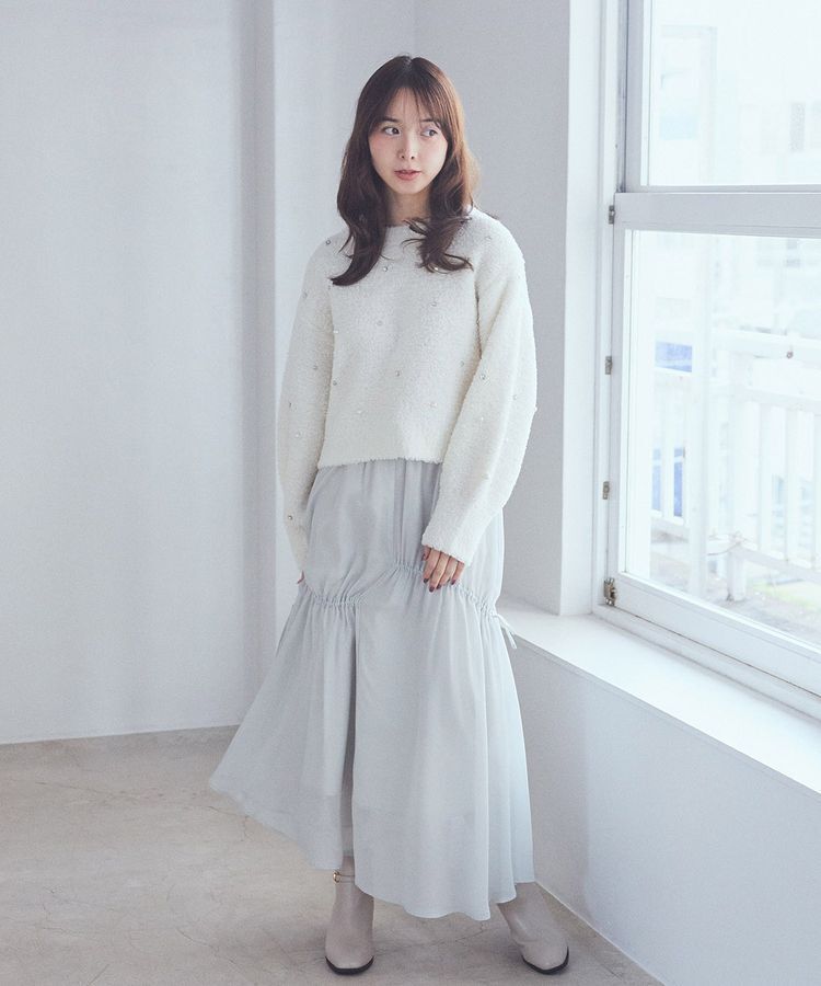 earth music&ecology「ブークレービジュープルオーバー」|ニット・セーター|