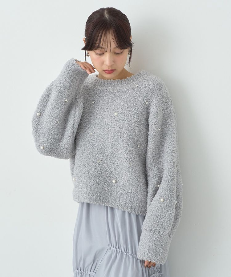 earth music&ecology「ブークレービジュープルオーバー」|ニット・セーター|