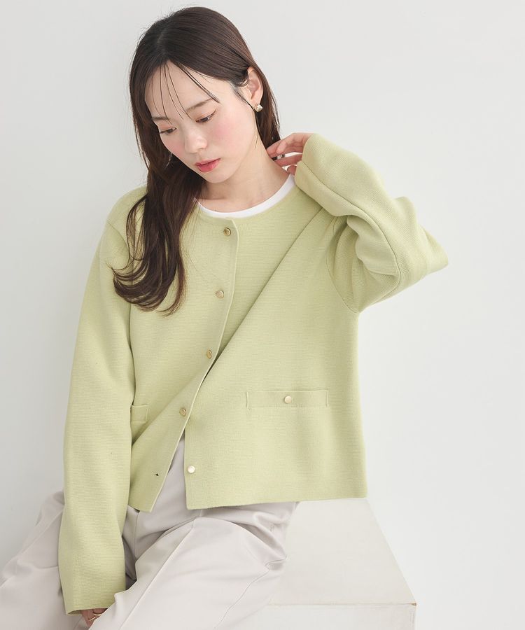 earth music&ecology「スポンディッシュポケット付きカーディガン」|カーディガン|