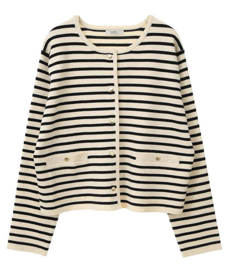earth music&ecology「スポンディッシュポケット付きカーディガン」|カーディガン|