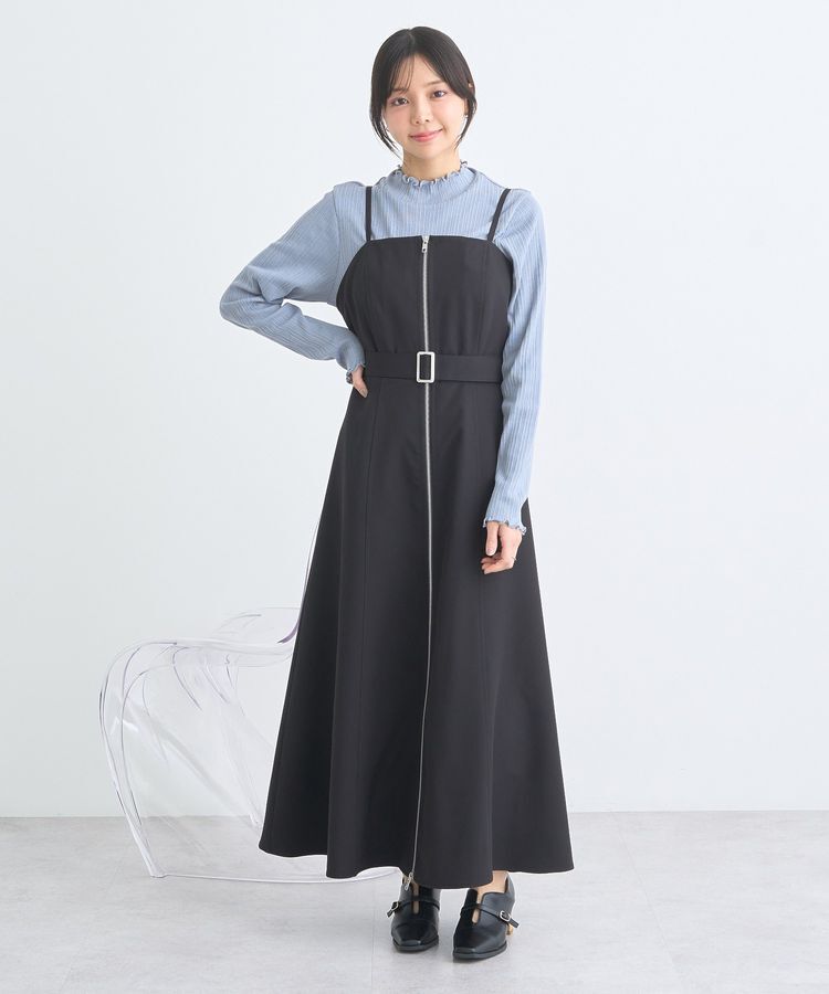 earth music&ecology「ダブルジップキャミワンピース」|ワンピース|