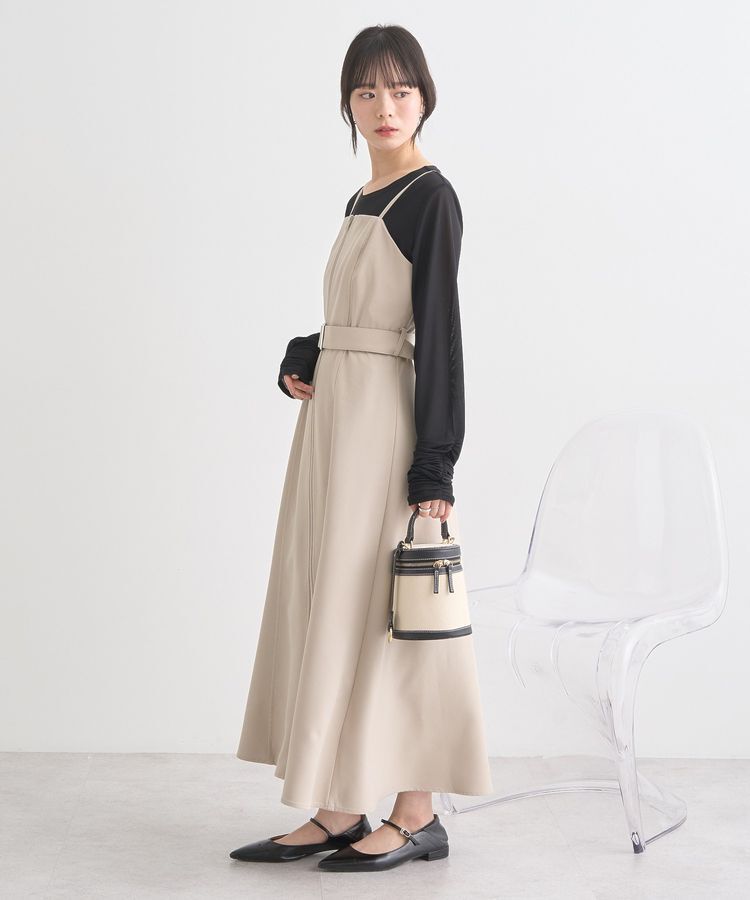 earth music&ecology「ダブルジップキャミワンピース」|ワンピース|