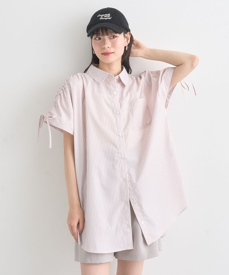 earth music&ecology「2wayショルダードロストリボンシャツ」|シャツ・ブラウス|