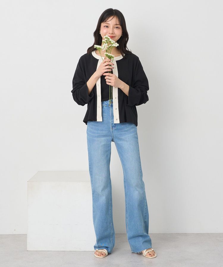 earth music&ecology「SET2点リブアンサンブル」|カーディガン|