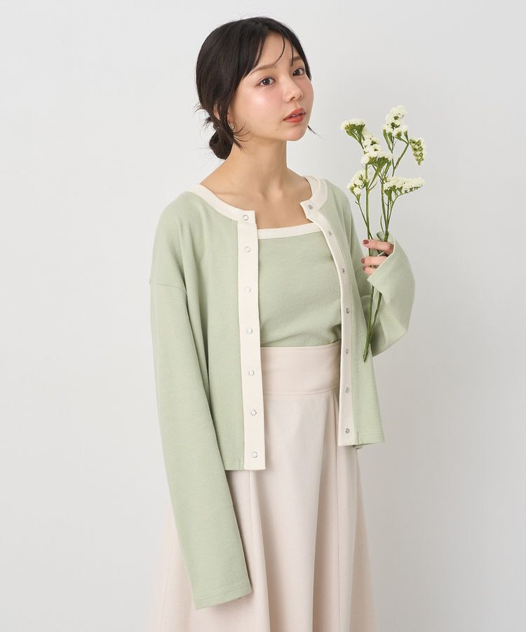 earth music&ecology「SET2点リブアンサンブル」|カーディガン|