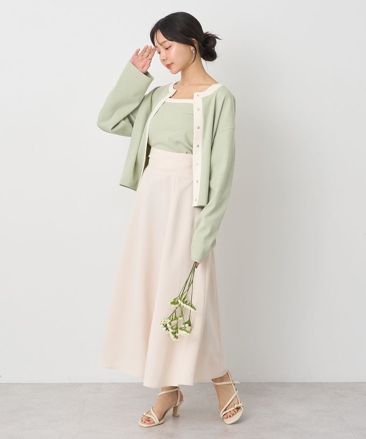 earth music&ecology「SET2点リブアンサンブル」|カーディガン|