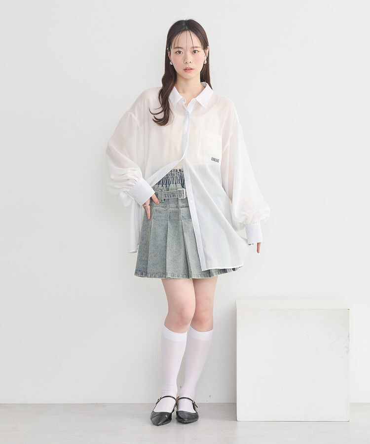 earth music&ecology「バックレースアップシャツ」|シャツ・ブラウス|