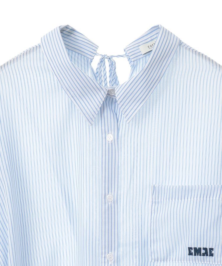 earth music&ecology「バックレースアップシャツ」|シャツ・ブラウス|