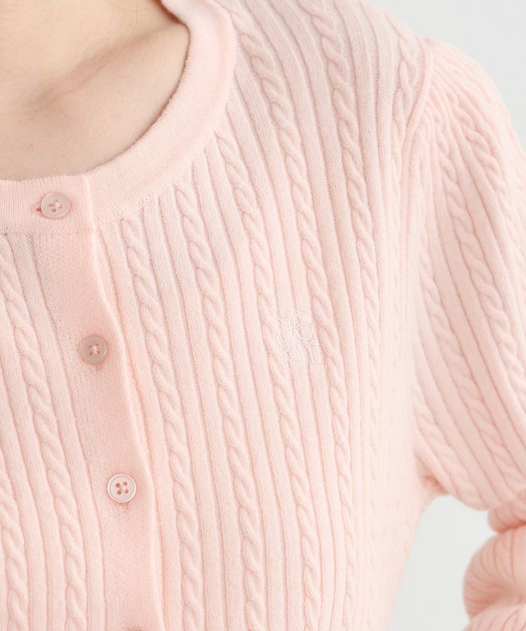 earth music&ecology「ミニケーブルコンパクトカーディガン」|カーディガン|