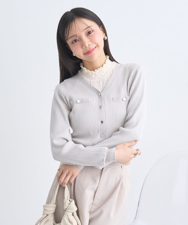 earth music&ecology「レースドッキングタンクトップ」|キャミソール|