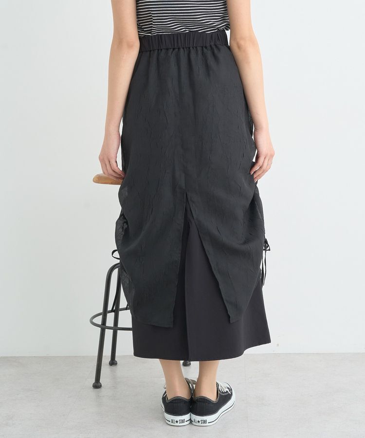 earth music&ecology「シフォンドロストレイヤードスカート」|スカート|