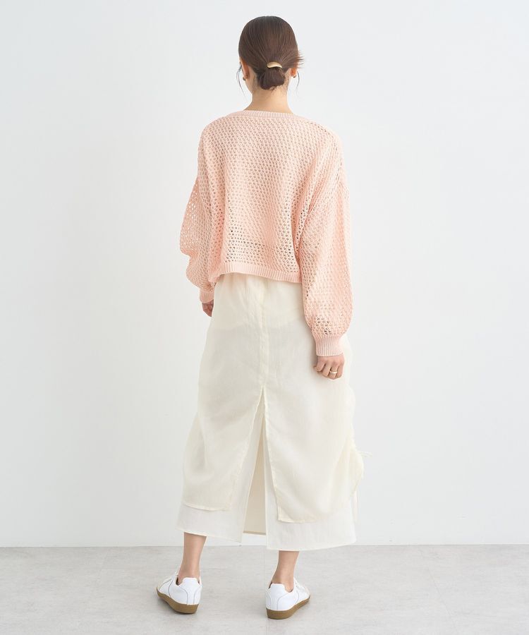 earth music&ecology「スパンコールメッシュニットプルオーバー」|ニット・セーター|