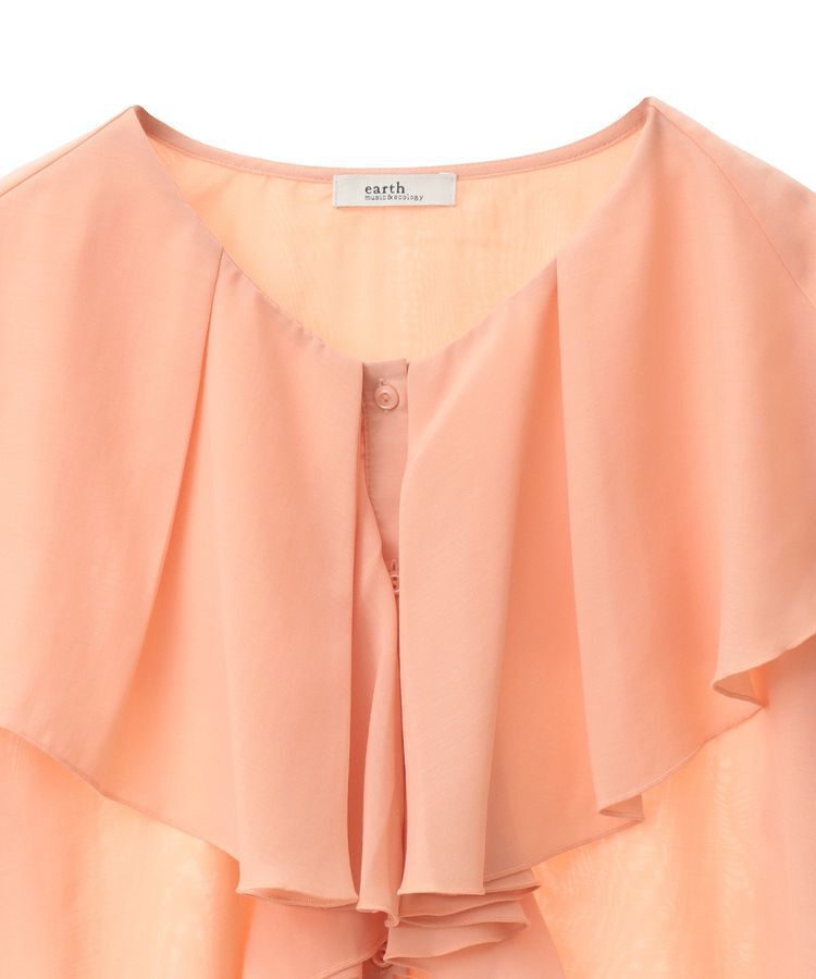 earth music&ecology「シアーラッフルブラウス」|シャツ・ブラウス|