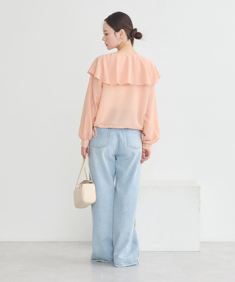 earth music&ecology「シアーラッフルブラウス」|シャツ・ブラウス|