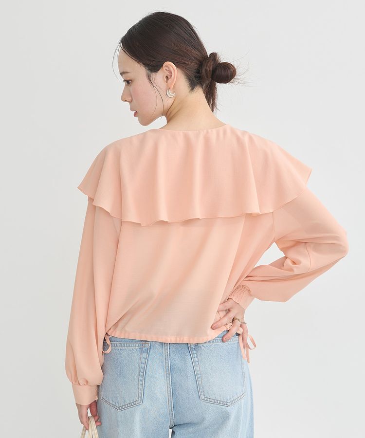 earth music&ecology「シアーラッフルブラウス」|シャツ・ブラウス|