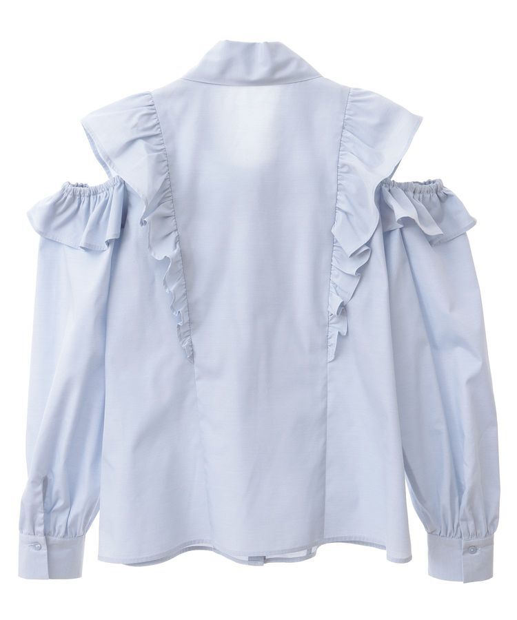 earth music&ecology「リボンラッフルブラウス」|シャツ・ブラウス|