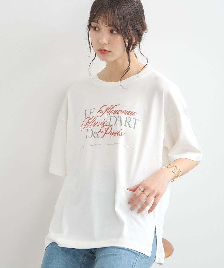 earth music&ecology「Le nouveauスリットT」|Tシャツ・カットソー|