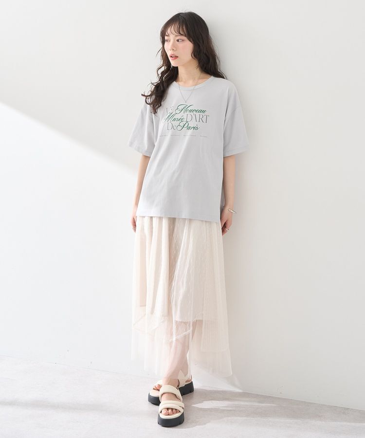 earth music&ecology「Le nouveauスリットT」|Tシャツ・カットソー|