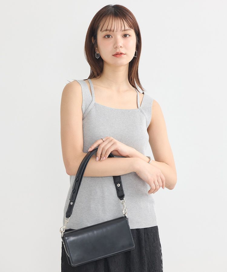 earth music&ecology「レイヤードニットタンクトップ」|キャミソール|