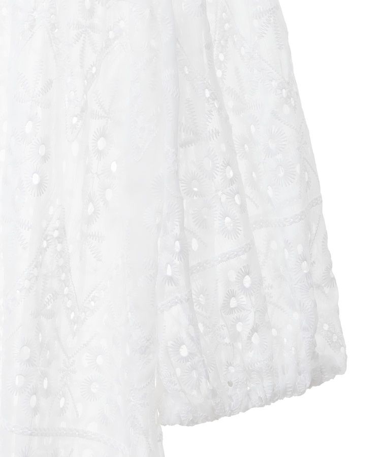 earth music&ecology「パフスリーブ楊柳刺繍チュニック」|チュニック|