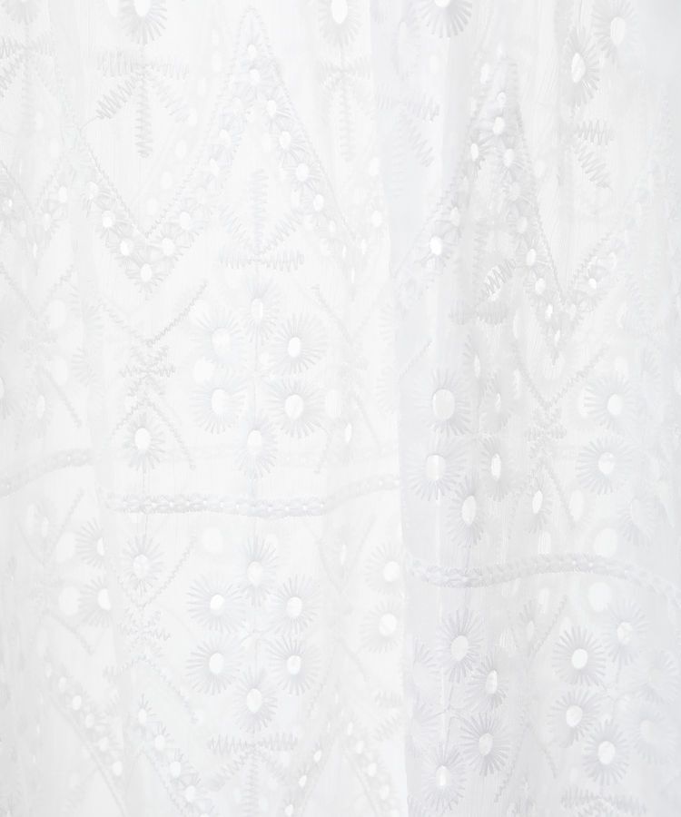 earth music&ecology「パフスリーブ楊柳刺繍チュニック」|チュニック|