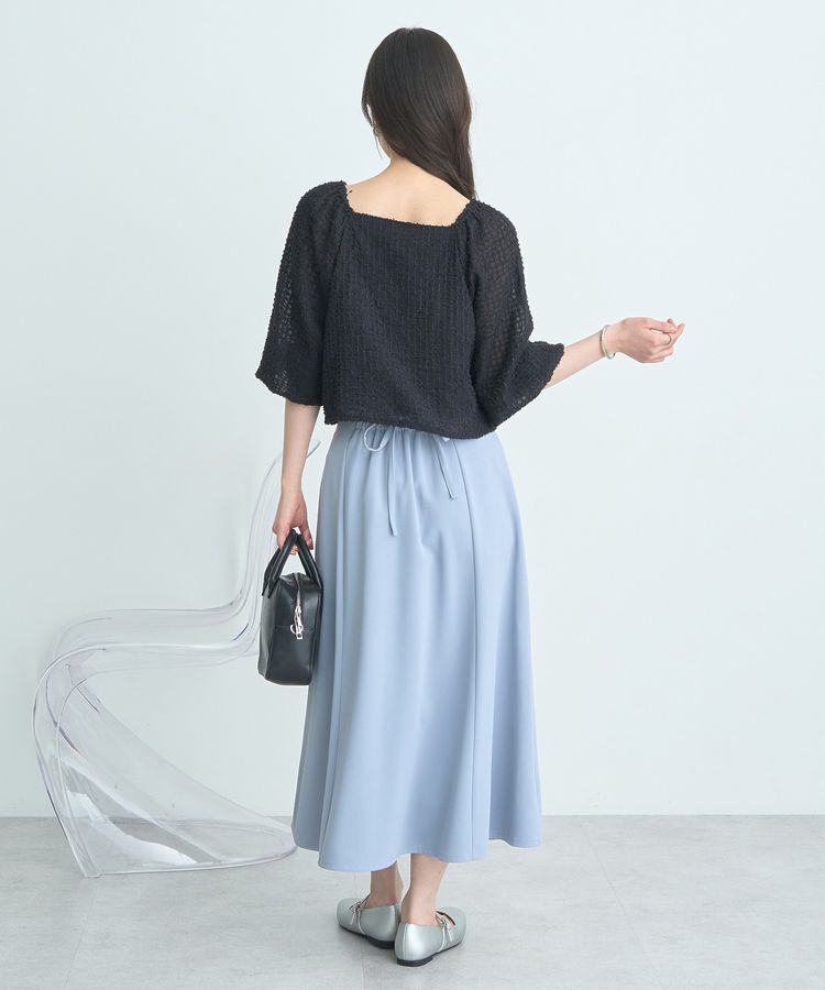 earth music&ecology「前後2wayミニフリンジブラウス」|シャツ・ブラウス|