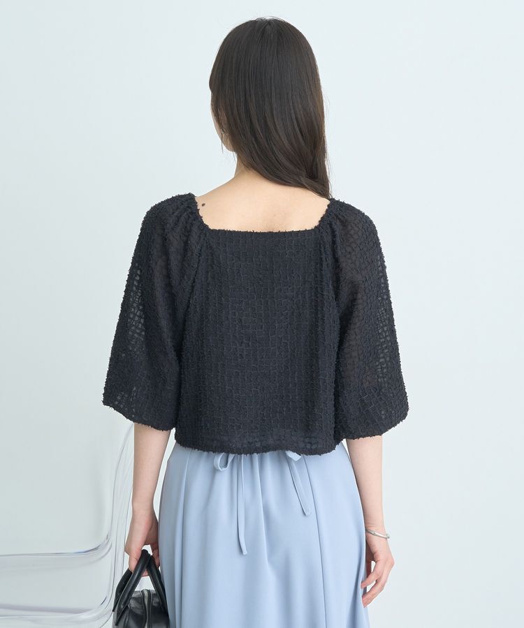 earth music&ecology「前後2wayミニフリンジブラウス」|シャツ・ブラウス|