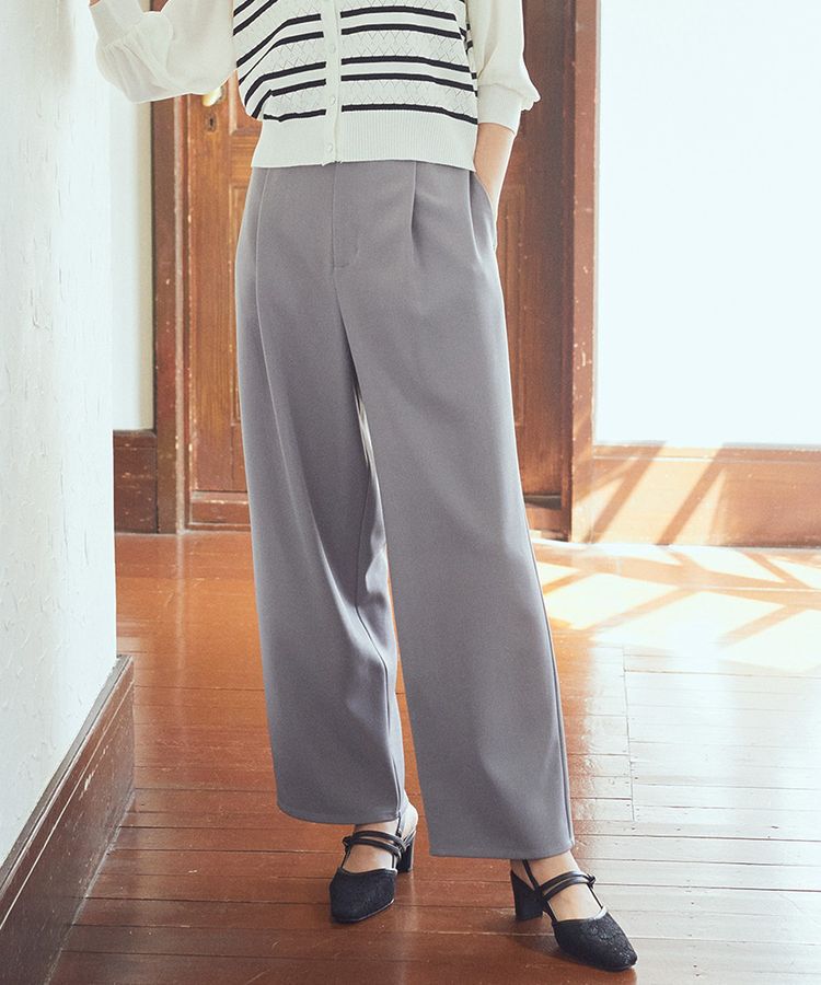 earth music&ecology「タックストレートパンツ」|その他|