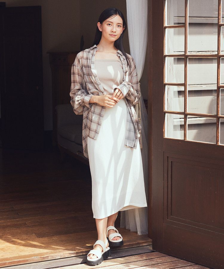 earth music&ecology「選べる丈カットナロースカート」|タイト|