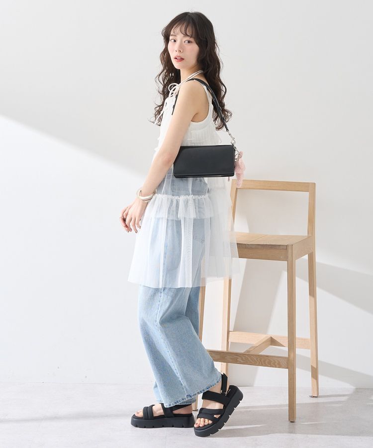 earth music&ecology「チュールミニキャミワンピース」|ワンピース|