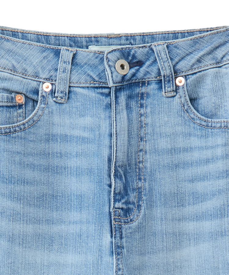 earth music&ecology「セルフカットフレアデニムパンツ」|デニム|