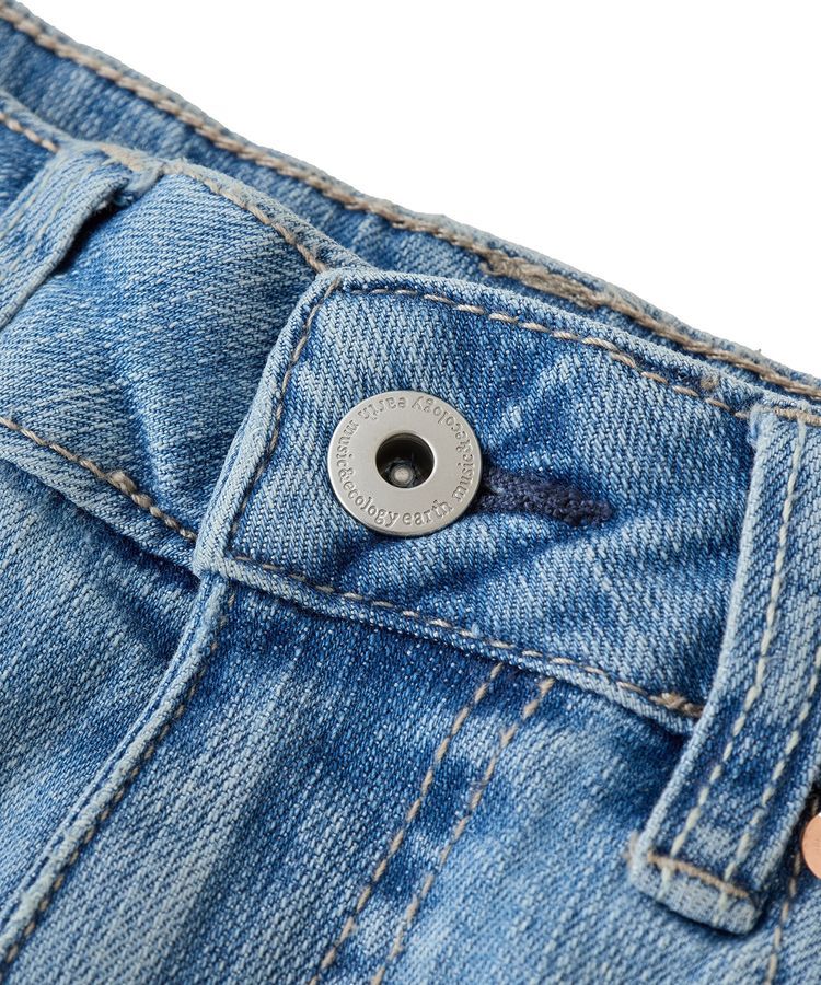 earth music&ecology「セルフカットフレアデニムパンツ」|デニム|