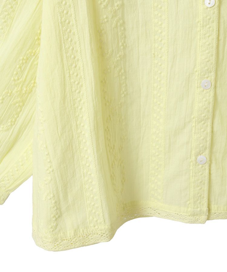 earth music&ecology「ビッグカラー刺繍ブラウス」|シャツ・ブラウス|