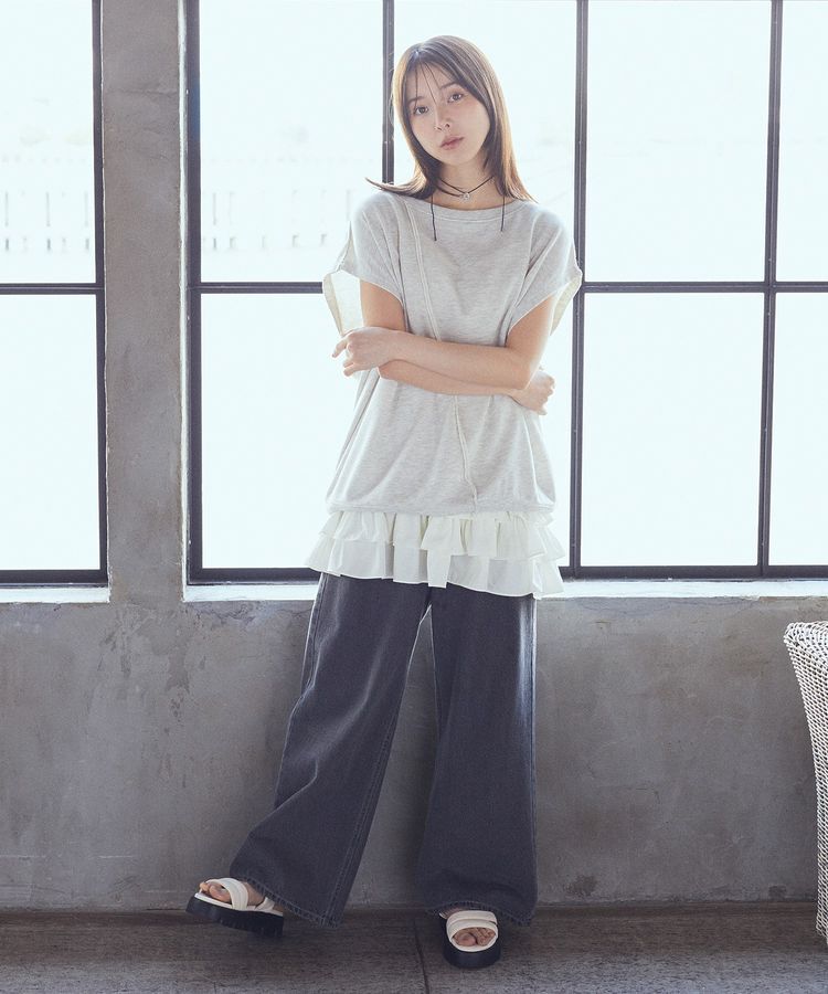 earth music&ecology「マルチウェイリメイク風プルオーバー」|スウェット・ジャージ|