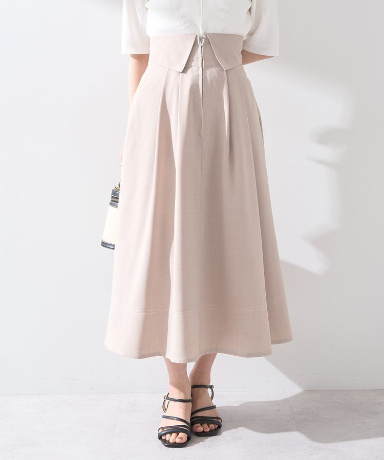 earth music&ecology「フォールドオーバーウエストスカート」|フレア|